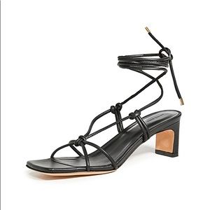 Anine Bing Black Strappy Sandals - Graham